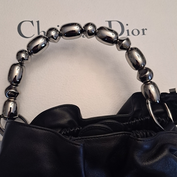 Authentic Vintage Christian Dior Leather Handbag - Picture 3 of 11